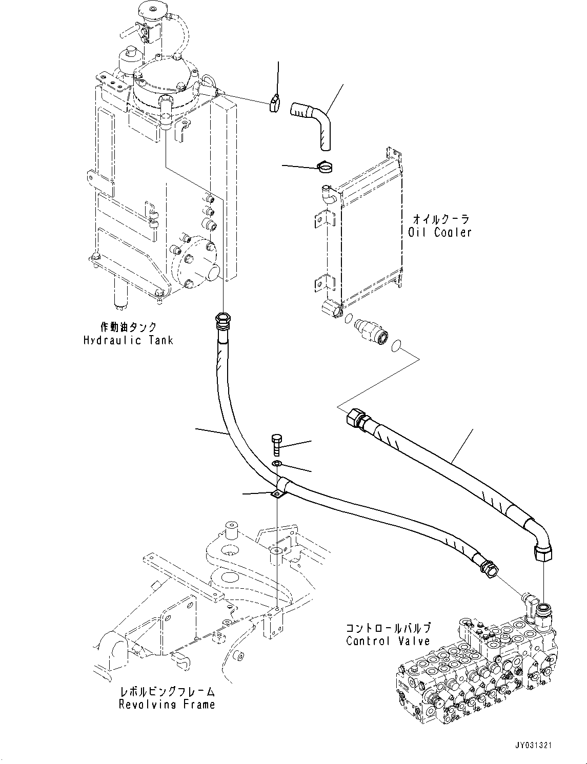 Шланг 22F-62-54130 KOMATSU