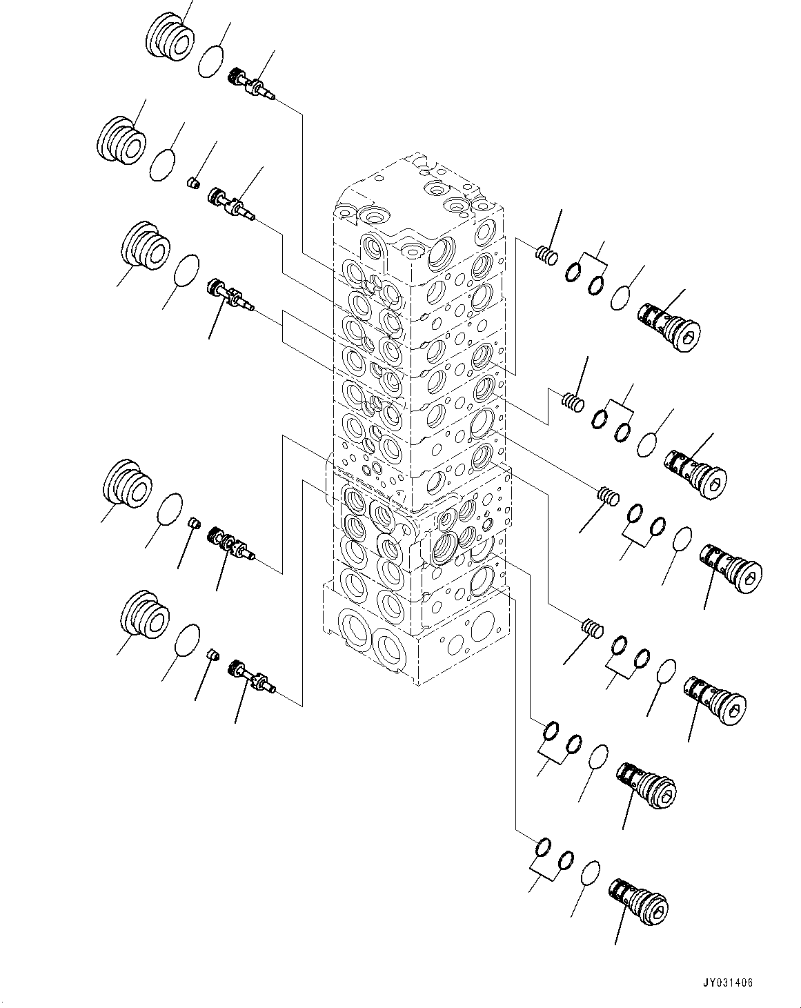 Клапан (подузел) 723-10-61801 KOMATSU