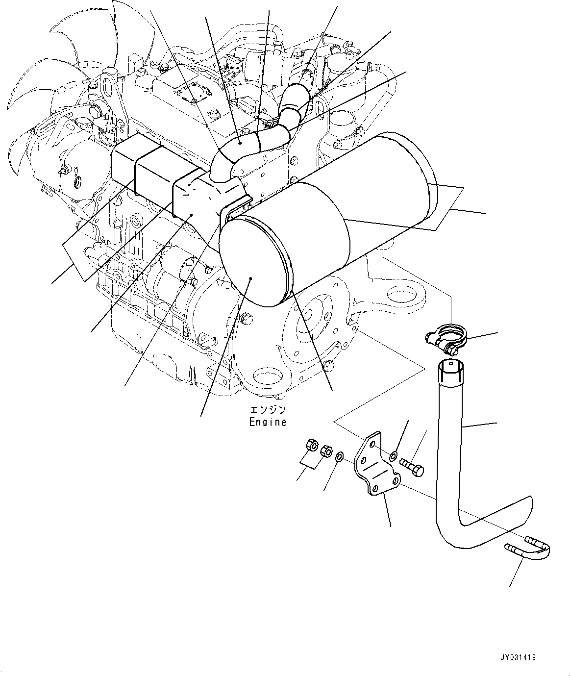 Труба 22F-01-51210 KOMATSU