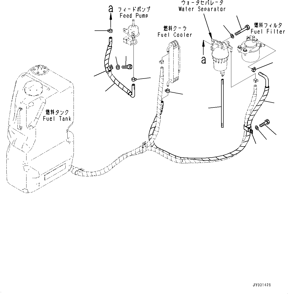 Шланг в сборе 22F-04-51240 KOMATSU