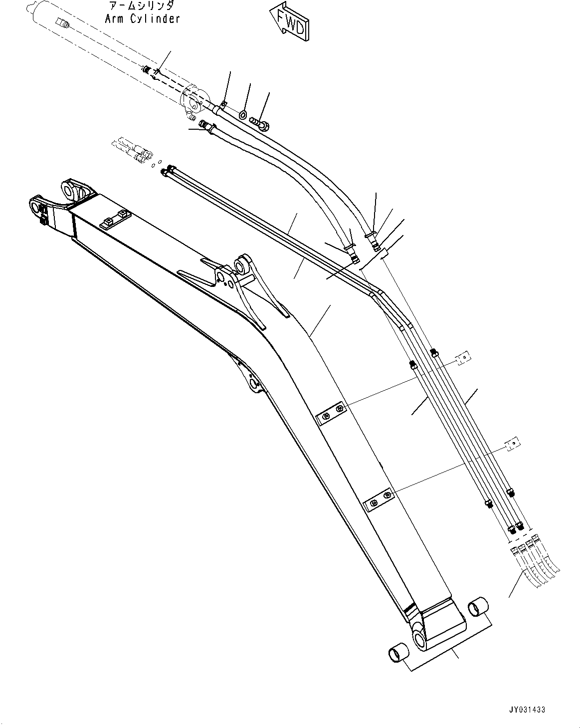 Boom Assembly 22F-70-00070 KOMATSU