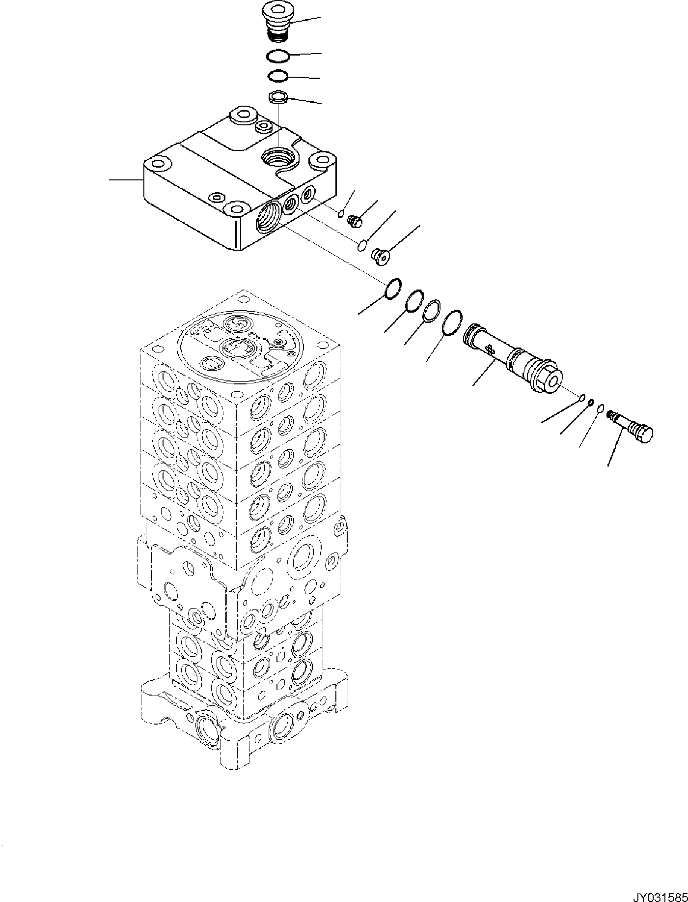 Клапан управления в сборе 723-58-15600 KOMATSU