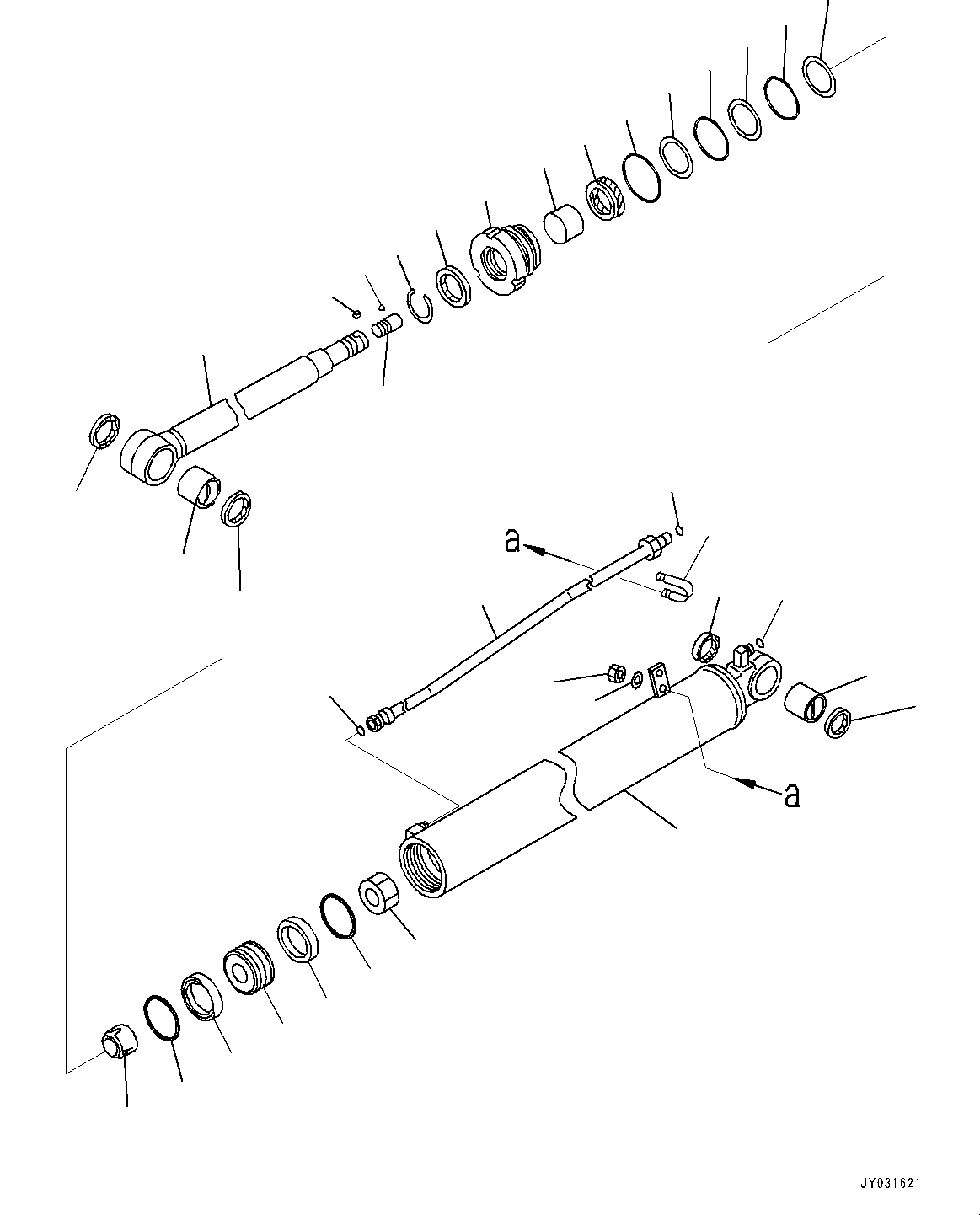 CYLINDER, ASSEMBLY 707-G0-01171 KOMATSU