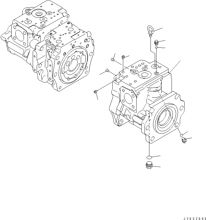 Case Assembly, Front (708-2G-04880) KOMATSU