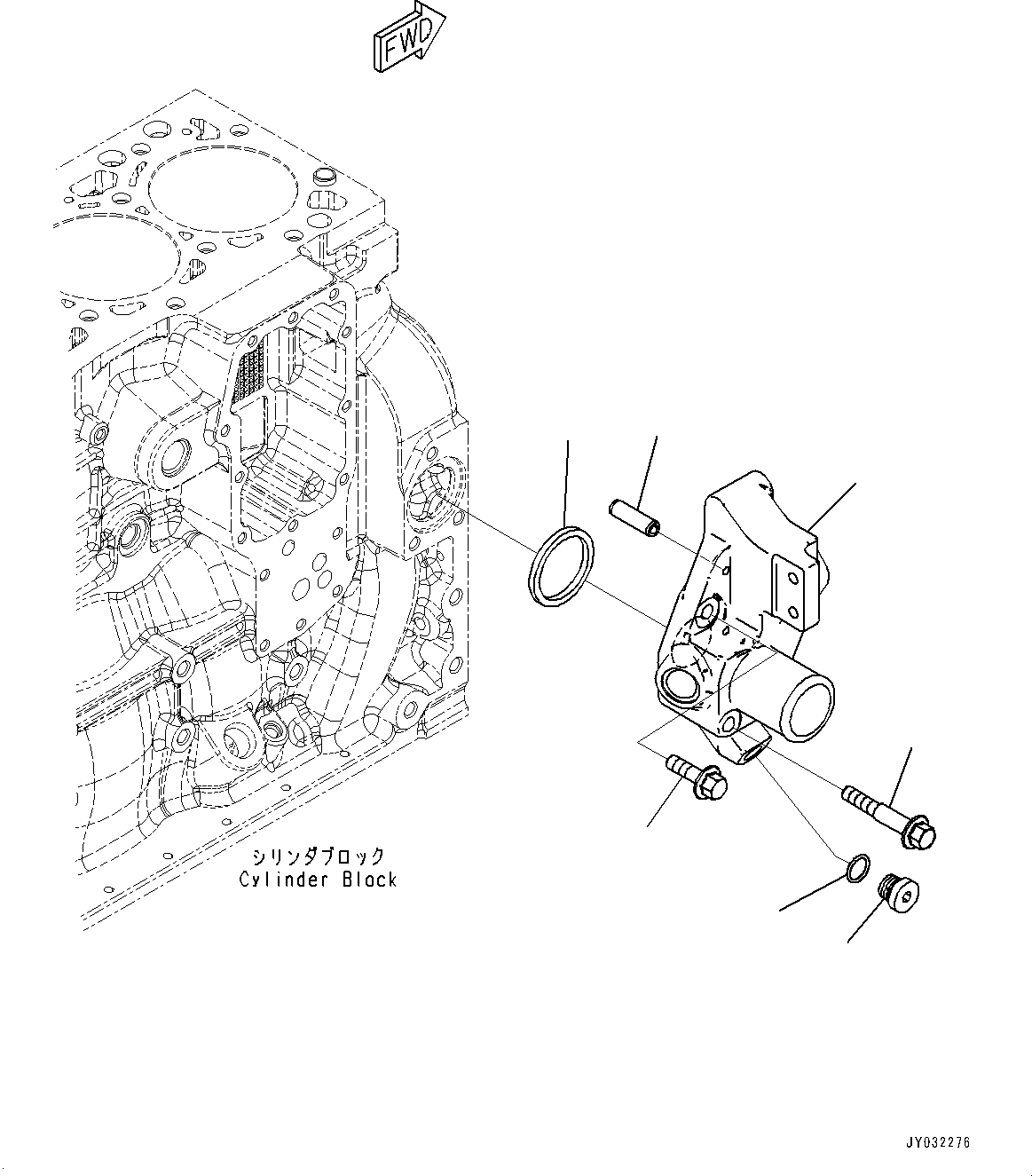 Connection 6755-61-6410 KOMATSU