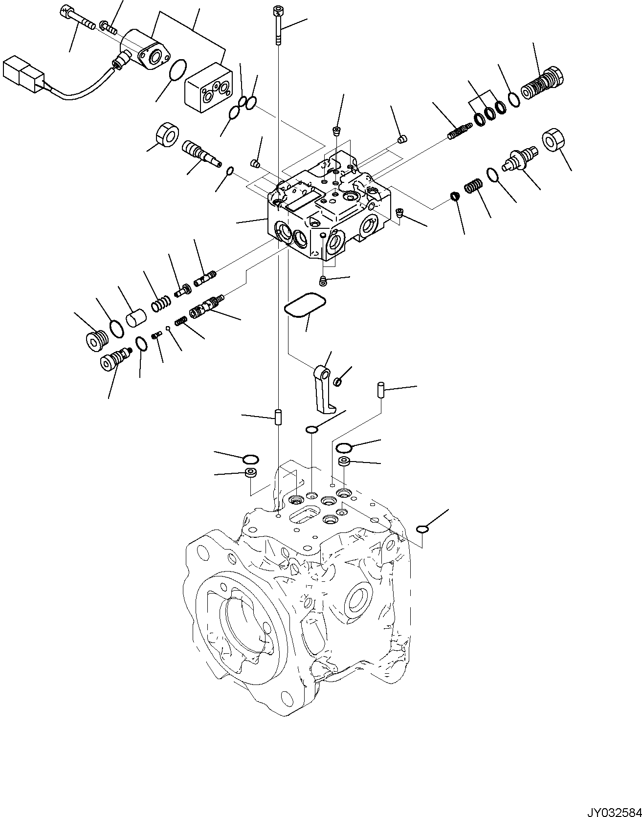 VALVE, ASSEMBLY (\7\ 708-1W-03150) KOMATSU
