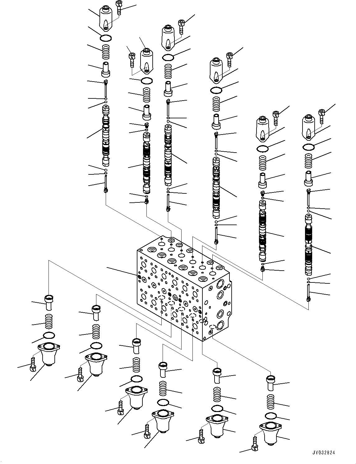 Valve Assembly, Control, 10-Spool 723-4A-20700 KOMATSU