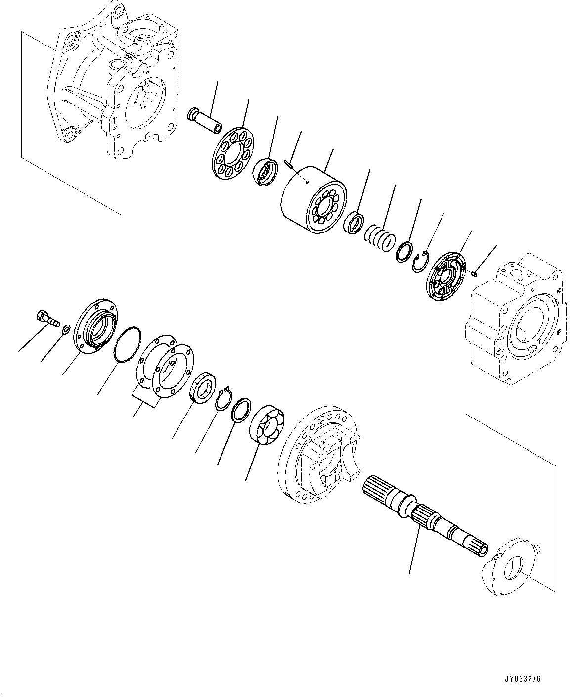 Shaft, Front (708-2L-22510) KOMATSU