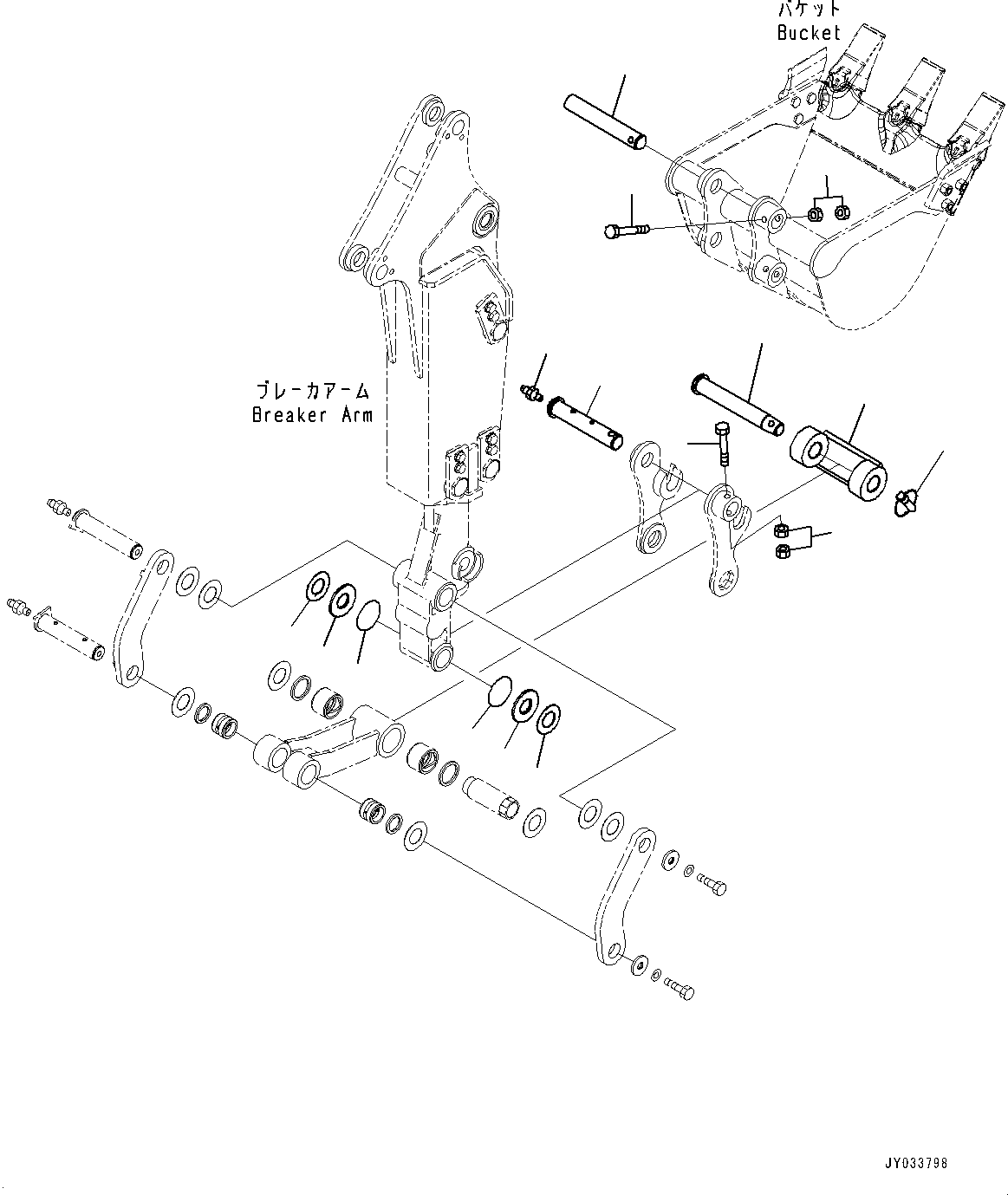 Палец 22J-70-35540 KOMATSU