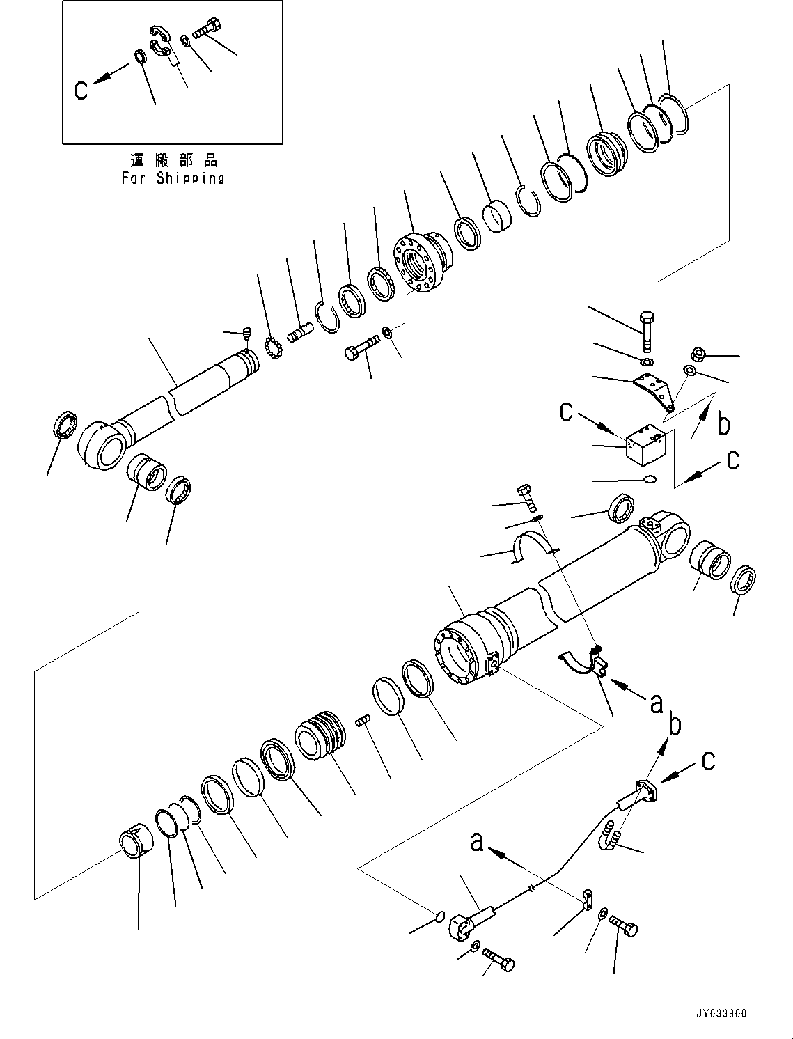 Цилиндр в сборе 707-01-0AF80 KOMATSU