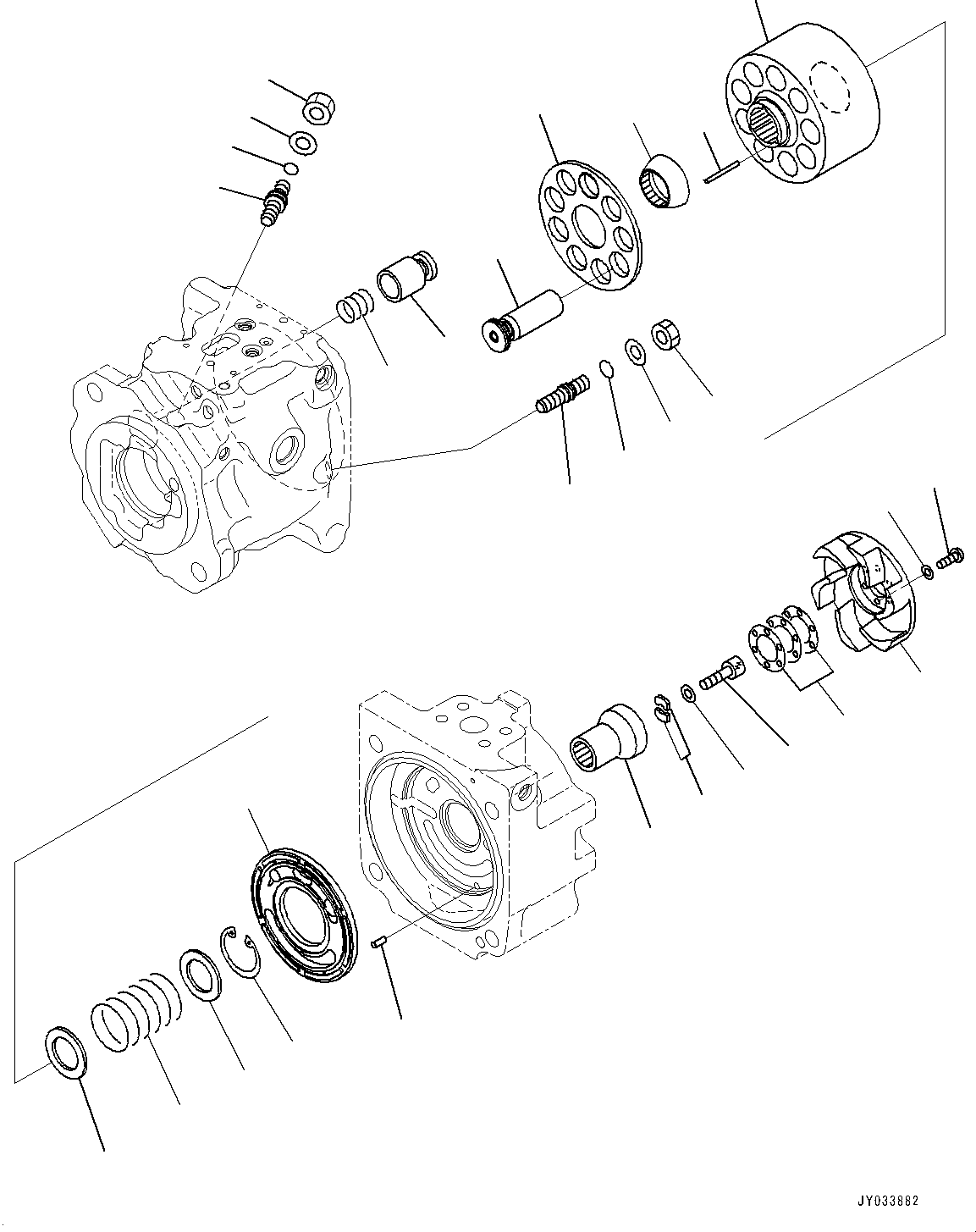 Насос (подузел) (708-1W-01170) KOMATSU