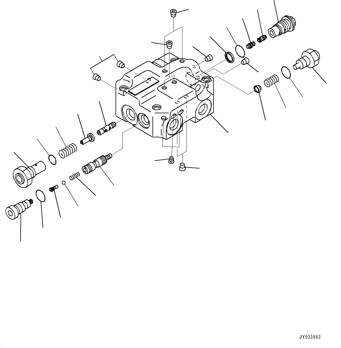 Valve Assembly, Front (708-1W-03210) KOMATSU