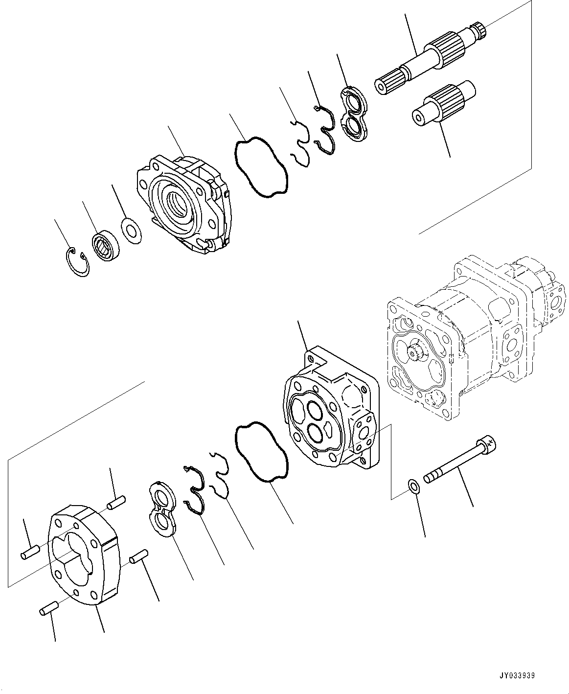 Pump Assembly, Gear (SAR 100) 705-22-40420 KOMATSU