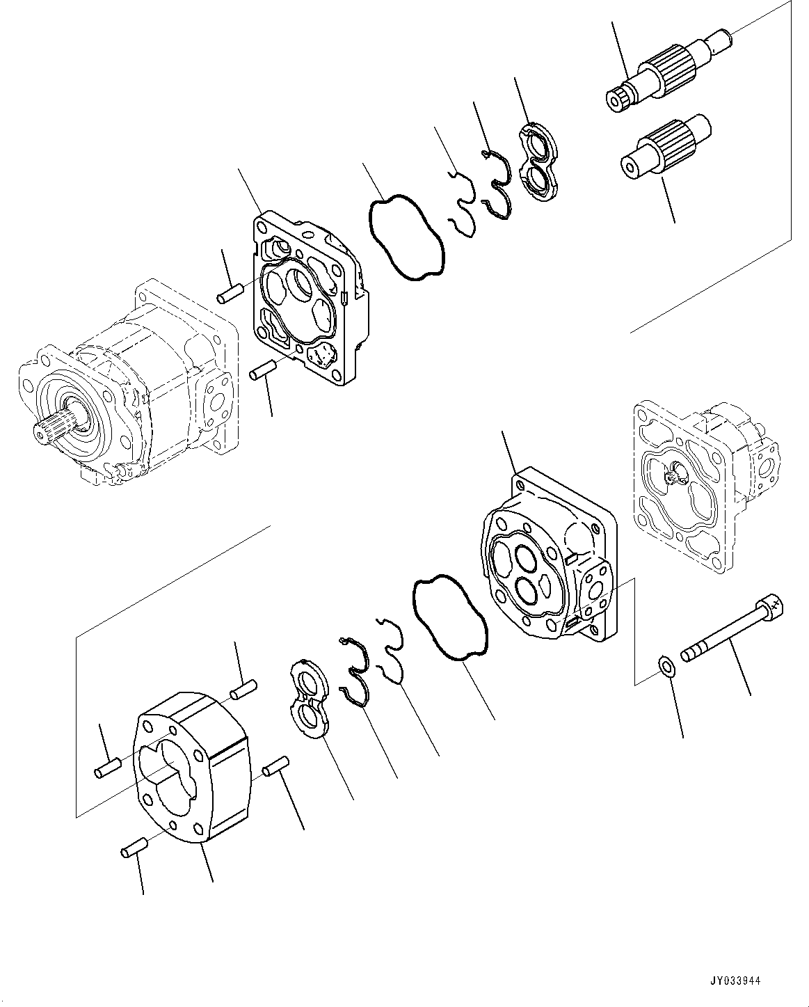 Pump Assembly, Gear (SAR 100) 705-22-40430 KOMATSU