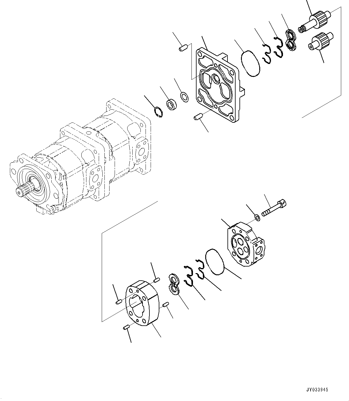 Pump Assembly, Gear (SAR 25) 705-34-28650 KOMATSU