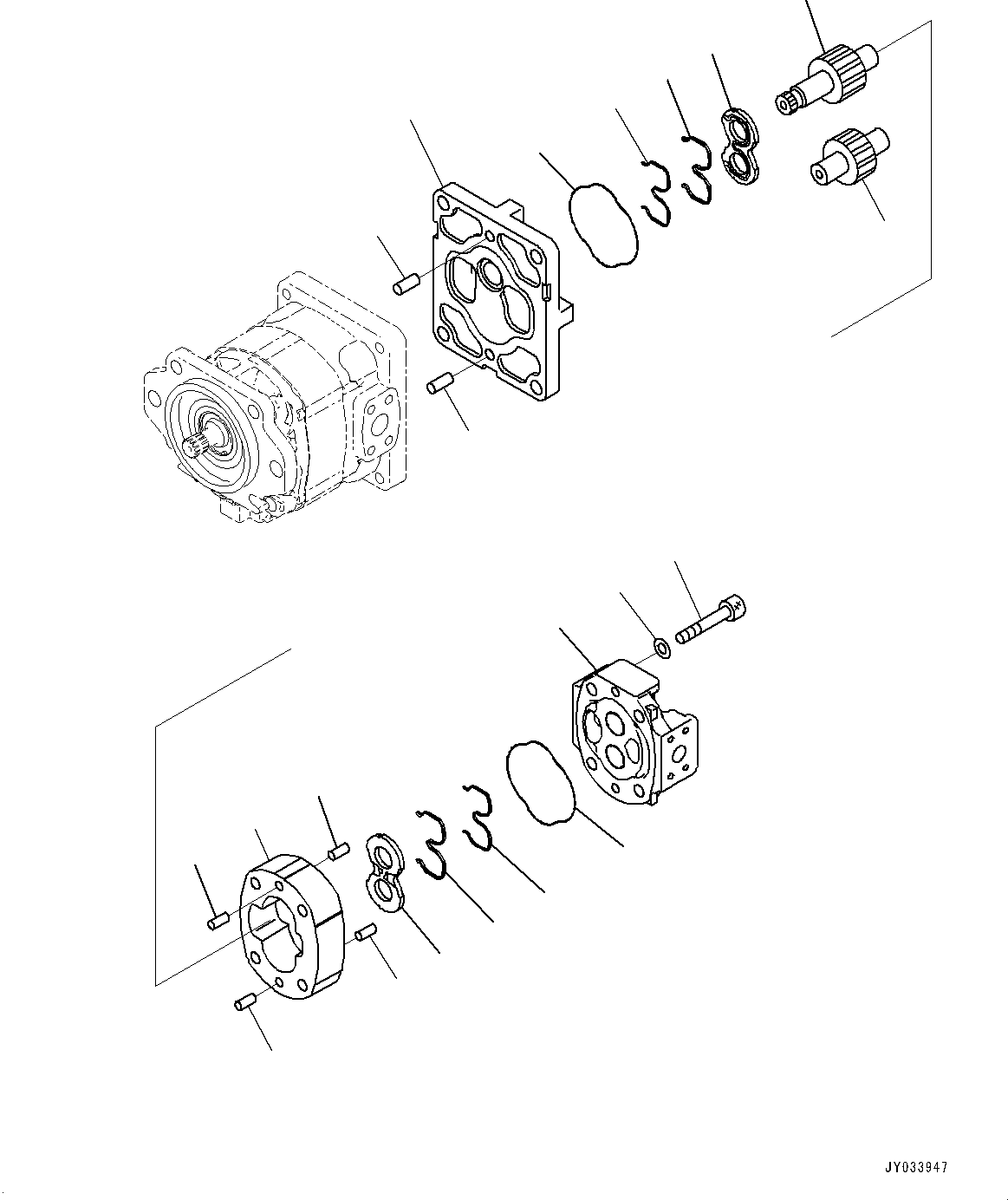 Pump Assembly, Gear (SAR 32) 705-38-30080 KOMATSU