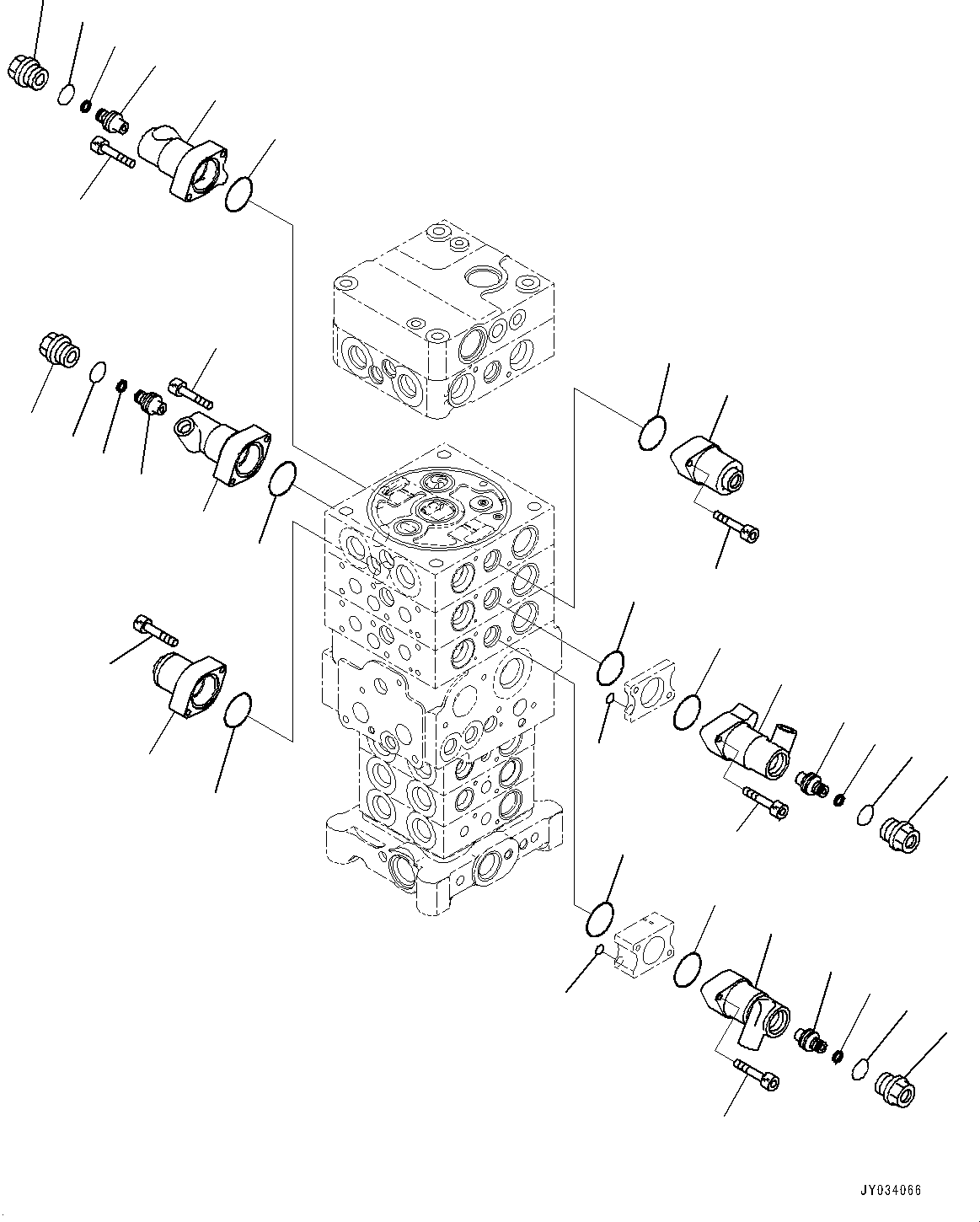 Болт с внутренним шестигранником 01252-60660 KOMATSU