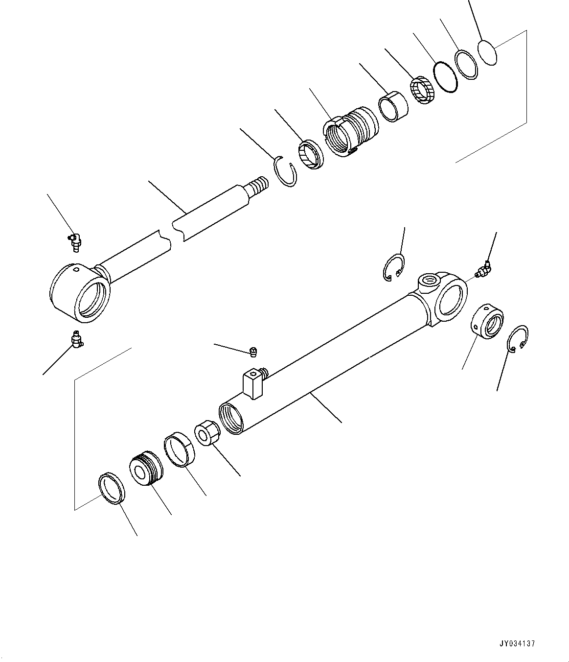 CYLINDER ASS'Y,STEERING 23B-63-72302 KOMATSU