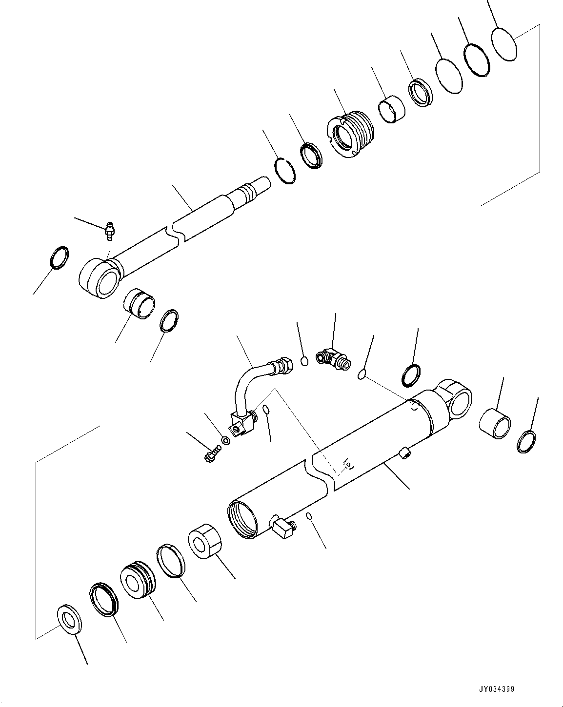 Шток поршня 707-58-50M40 KOMATSU
