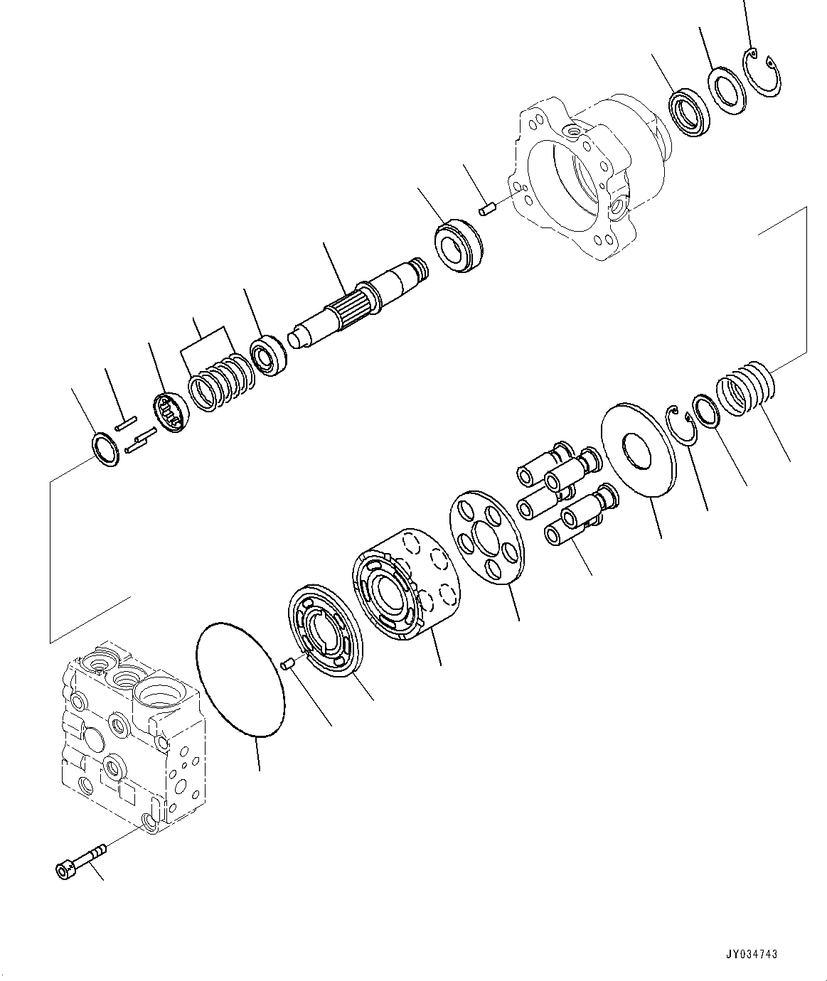 Motor Assembly ,(LMF28) 708-7S-00830 KOMATSU