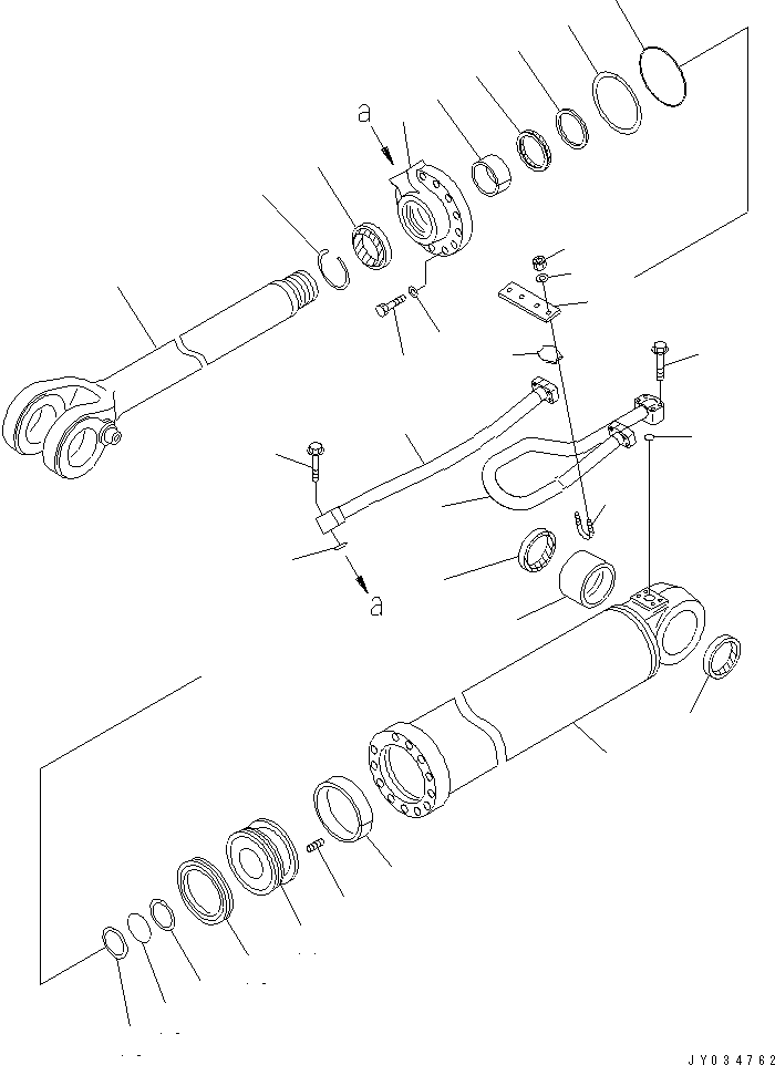 CYLINDER GROUP,R.H. (\8\707-01-XA800) KOMATSU