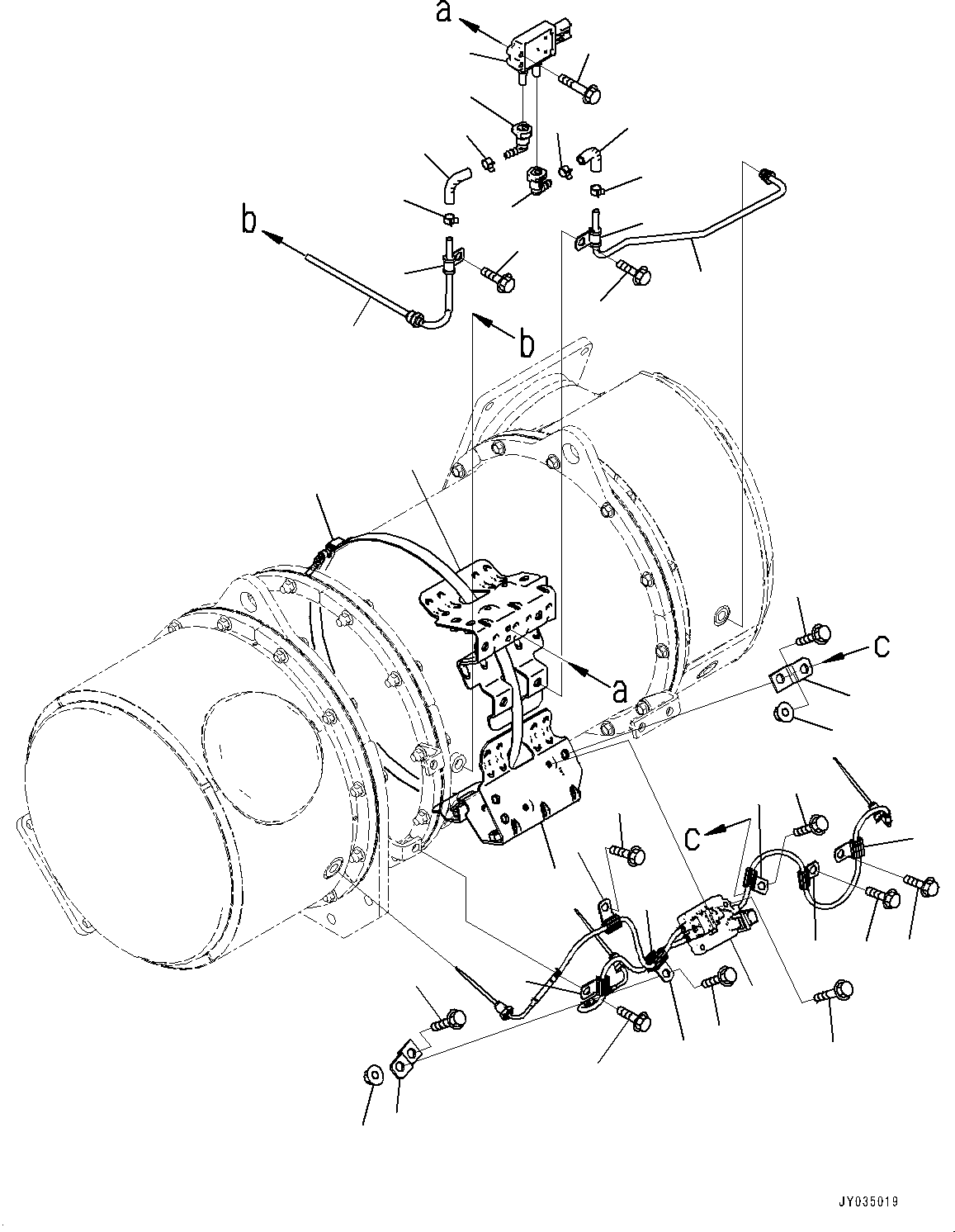 Komatsu Diesel Particulate Filter (KDPF) Assembly 6537-01-0030 KOMATSU