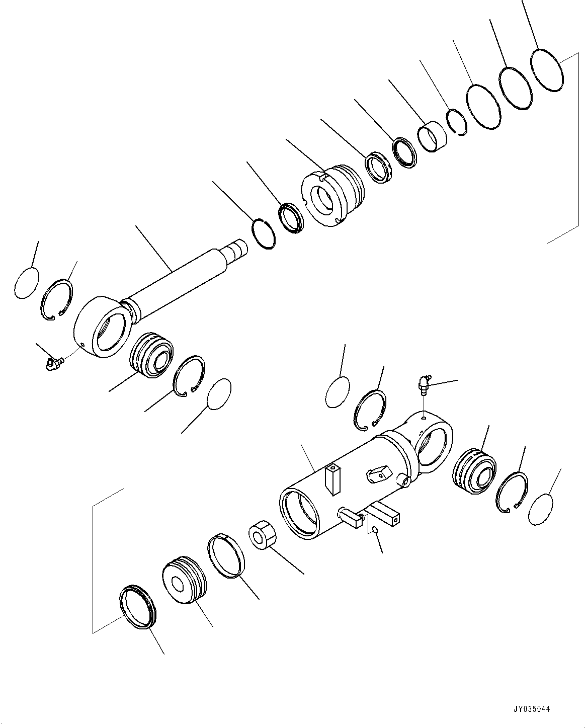 Цилиндр в сборе 707-G0-02100 KOMATSU