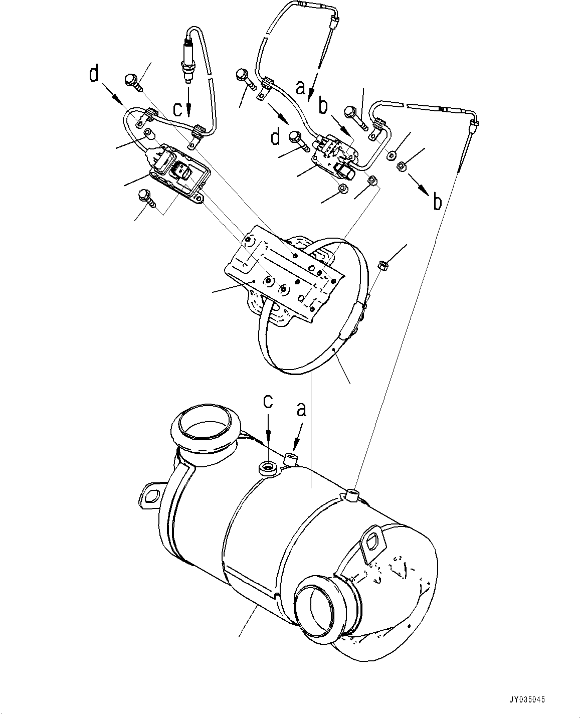 Komatsu diesel Oxidation Catalyst (KDOC) Assembly 6534-01-0180 KOMATSU