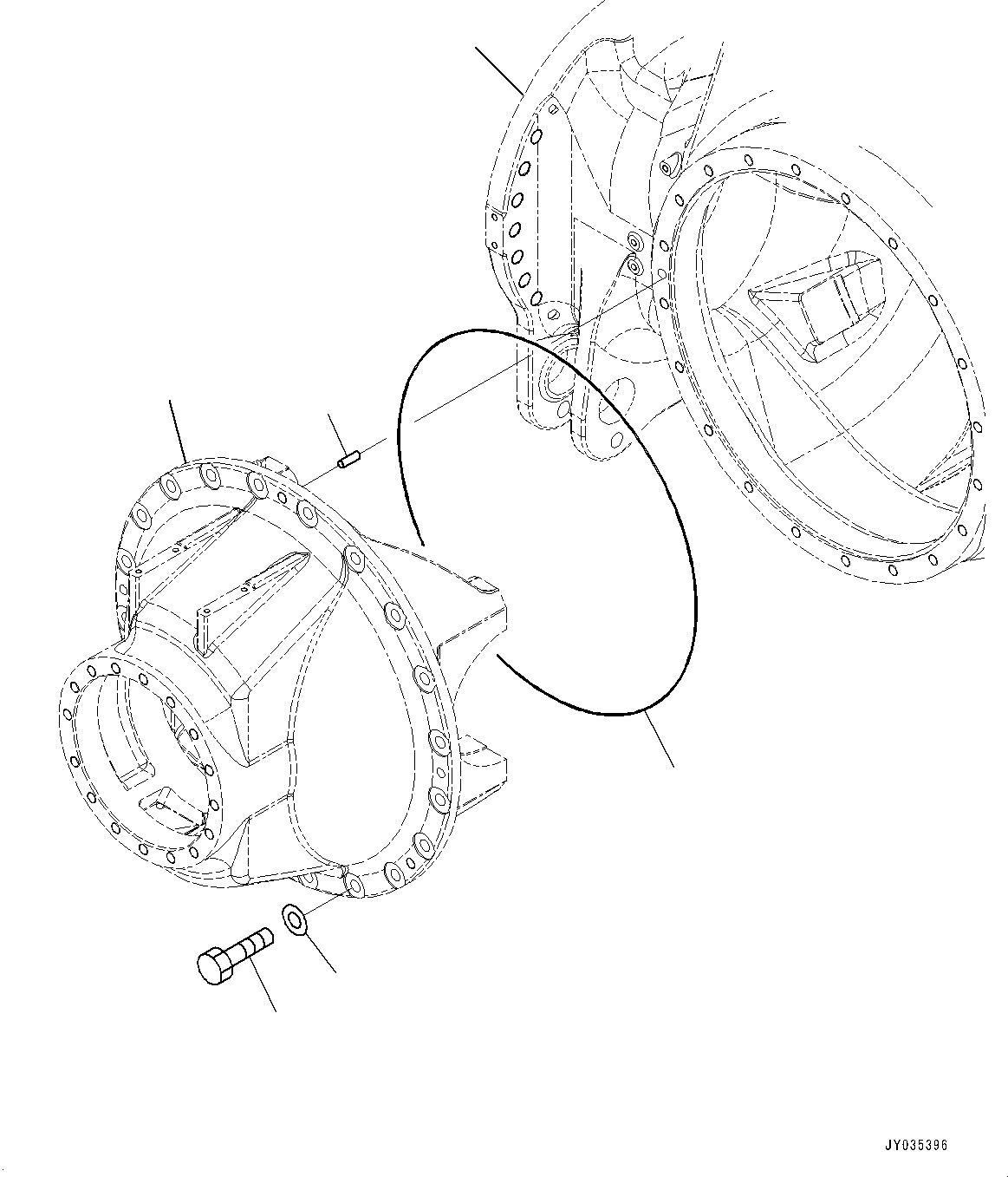 Carrier(Rear Axle,Differential) (569-22-81111) KOMATSU