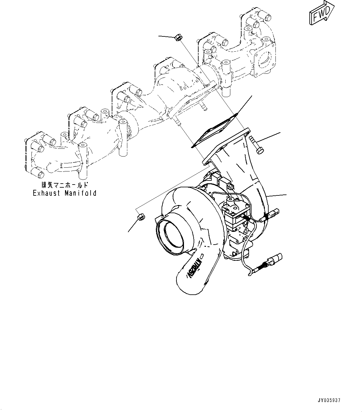 Turbocharger 6509-12-5030 KOMATSU