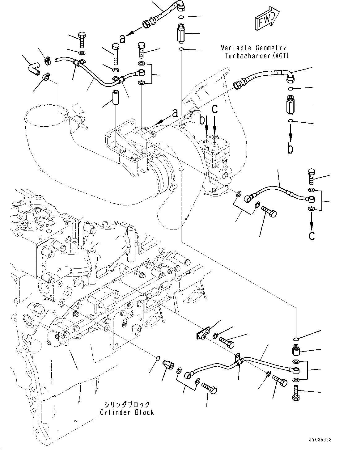 Соединительный штуцер 6246-62-6340 KOMATSU