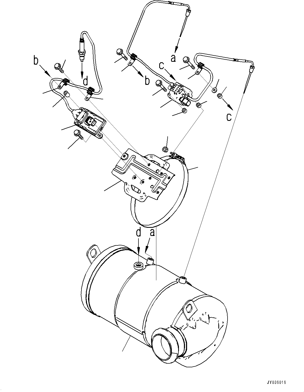Komatsu diesel Oxidation Catalyst (KDOC) Assembly 6534-01-0170 KOMATSU