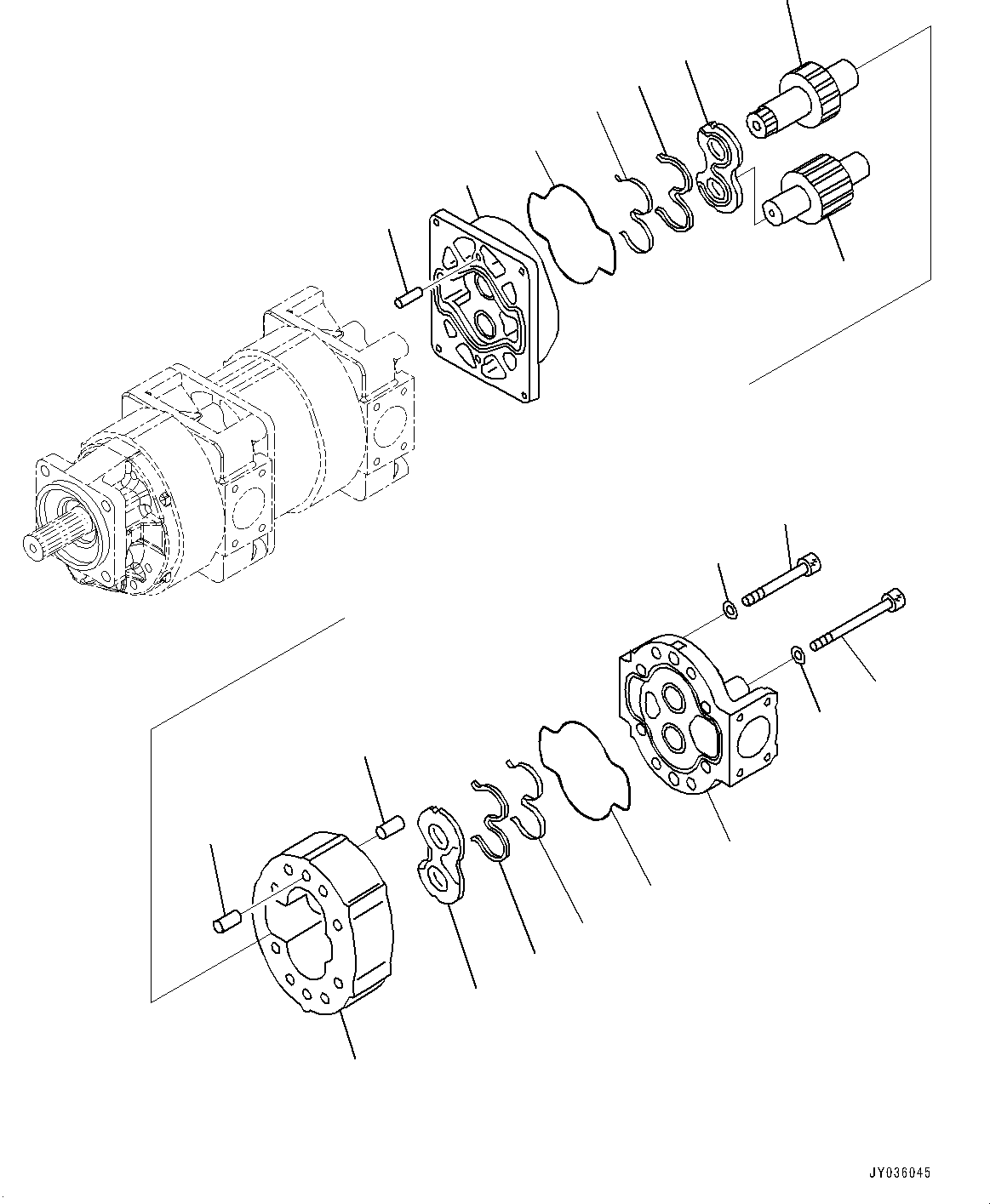 Pump Assembly, Gear (SAL 112) 705-21-41040 KOMATSU