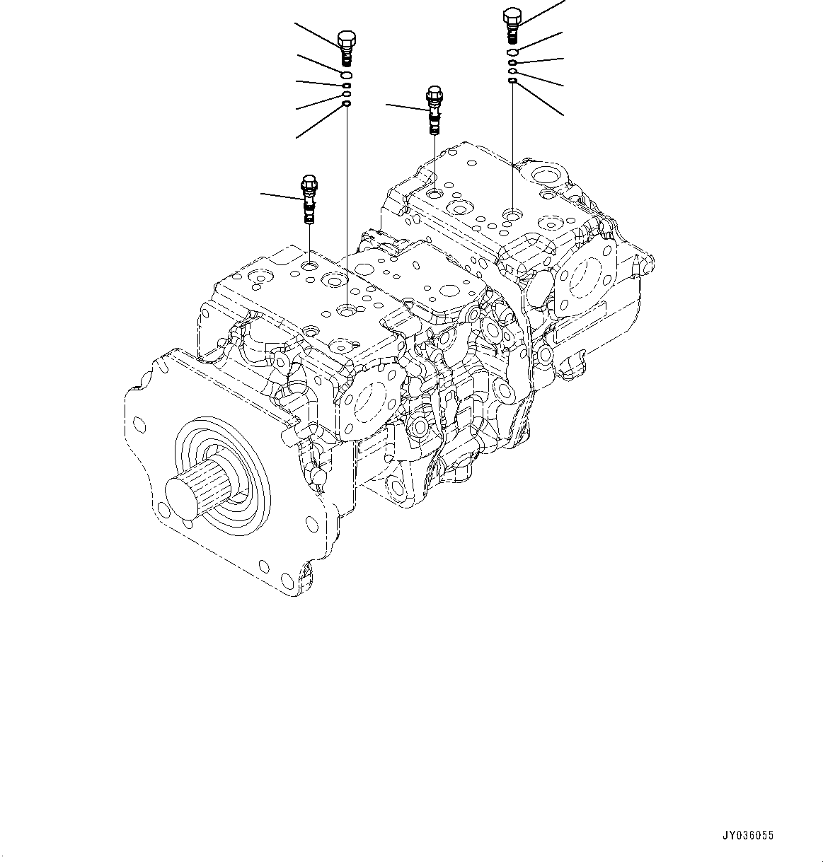 Челночный клапан (720-2M-03551) KOMATSU