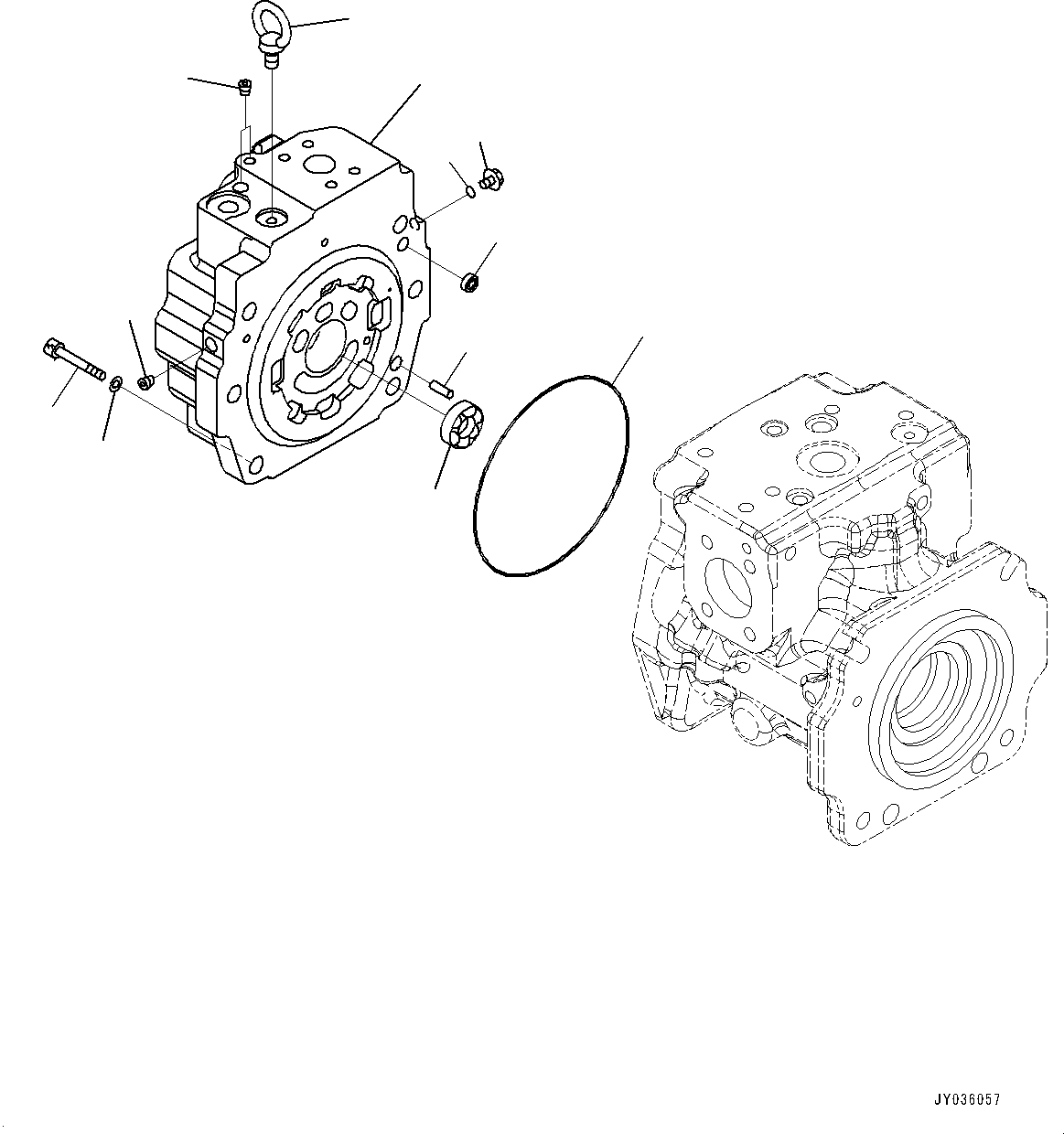 Cap Assembly, End (708-1L-04290) KOMATSU