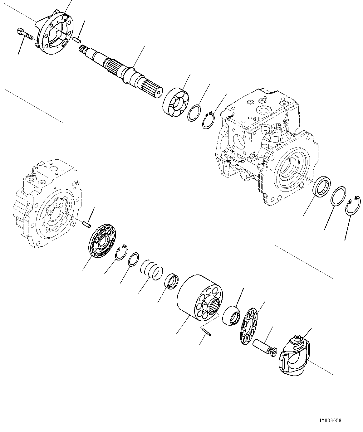 Shaft, Front (708-1L-32370) KOMATSU