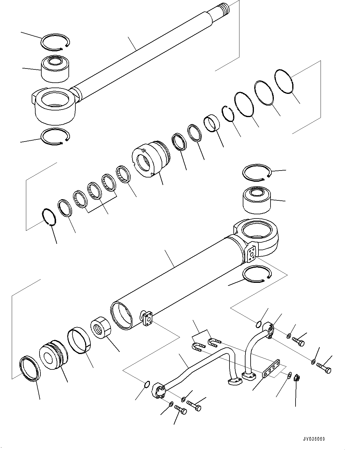 Трубка 707-86-69960 KOMATSU