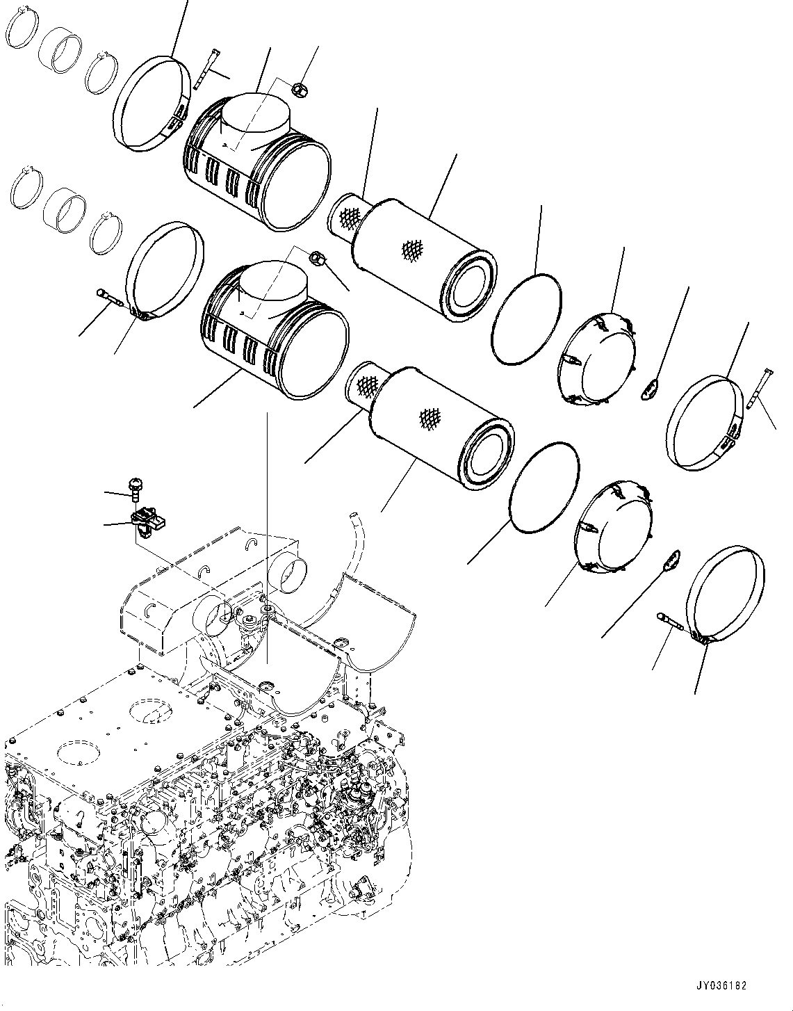 Воздушный фильтр в сборе 6246-81-7230 KOMATSU