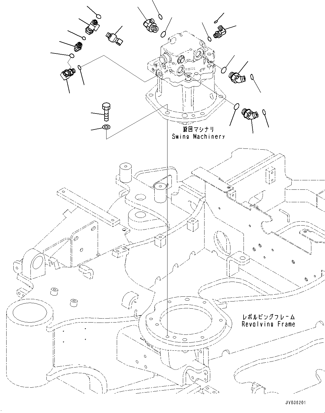 Тройник 22F-62-55220 KOMATSU