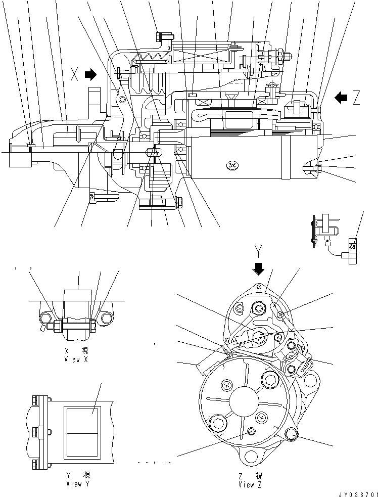 STARTING MOTOR ASS'Y,(11KW) 600-813-9431 KOMATSU