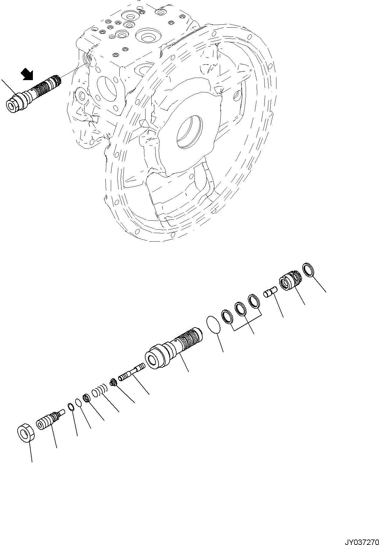 VALVE ASSEMBLY, LS 708-1L-04770 KOMATSU