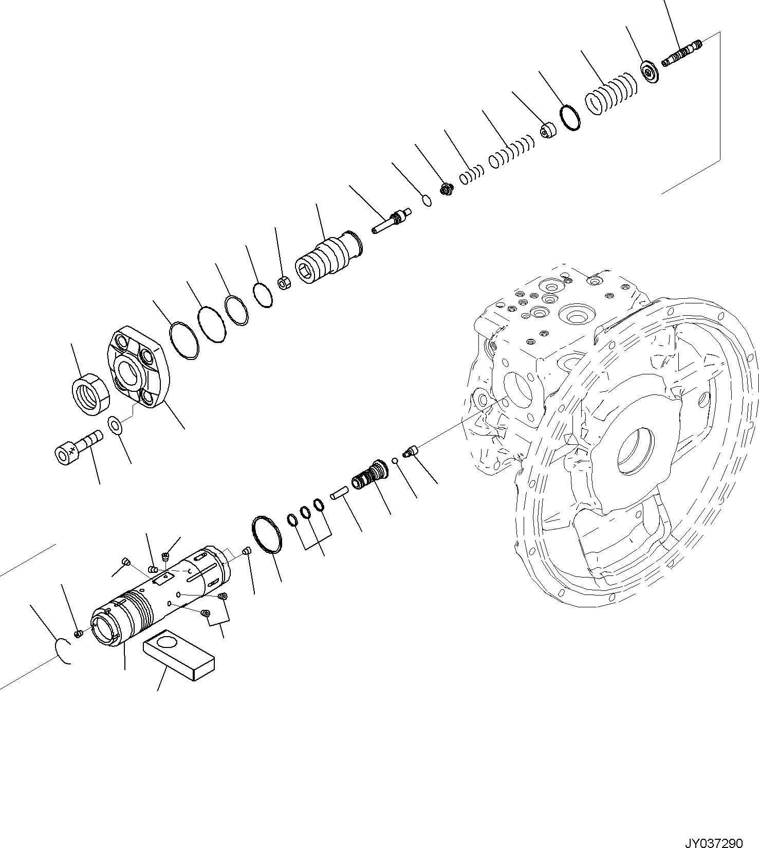 PISTON ASSEMBLY, SERVO (\7\ 708-2L-06660) KOMATSU