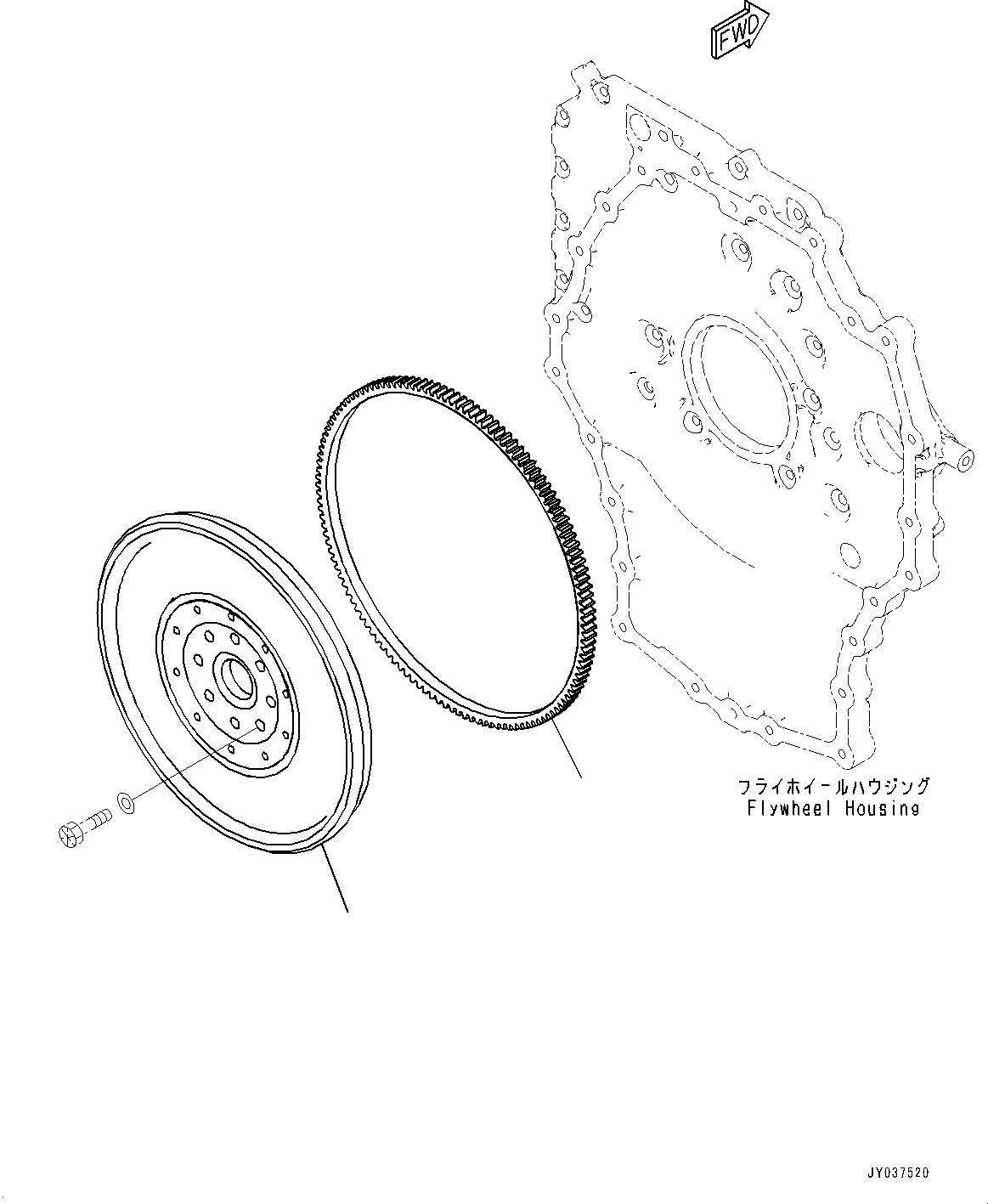 Flywheel Assembly 7875-12-8900 KOMATSU