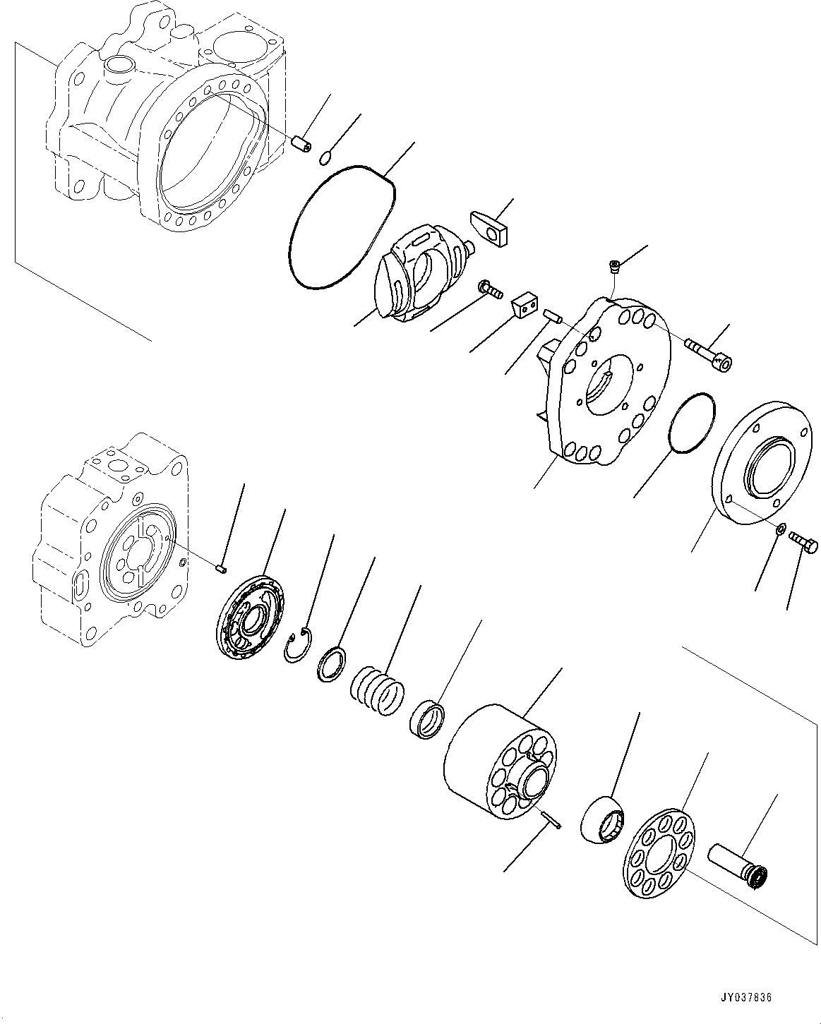 Cradle, Rear (708-2L-05230) KOMATSU