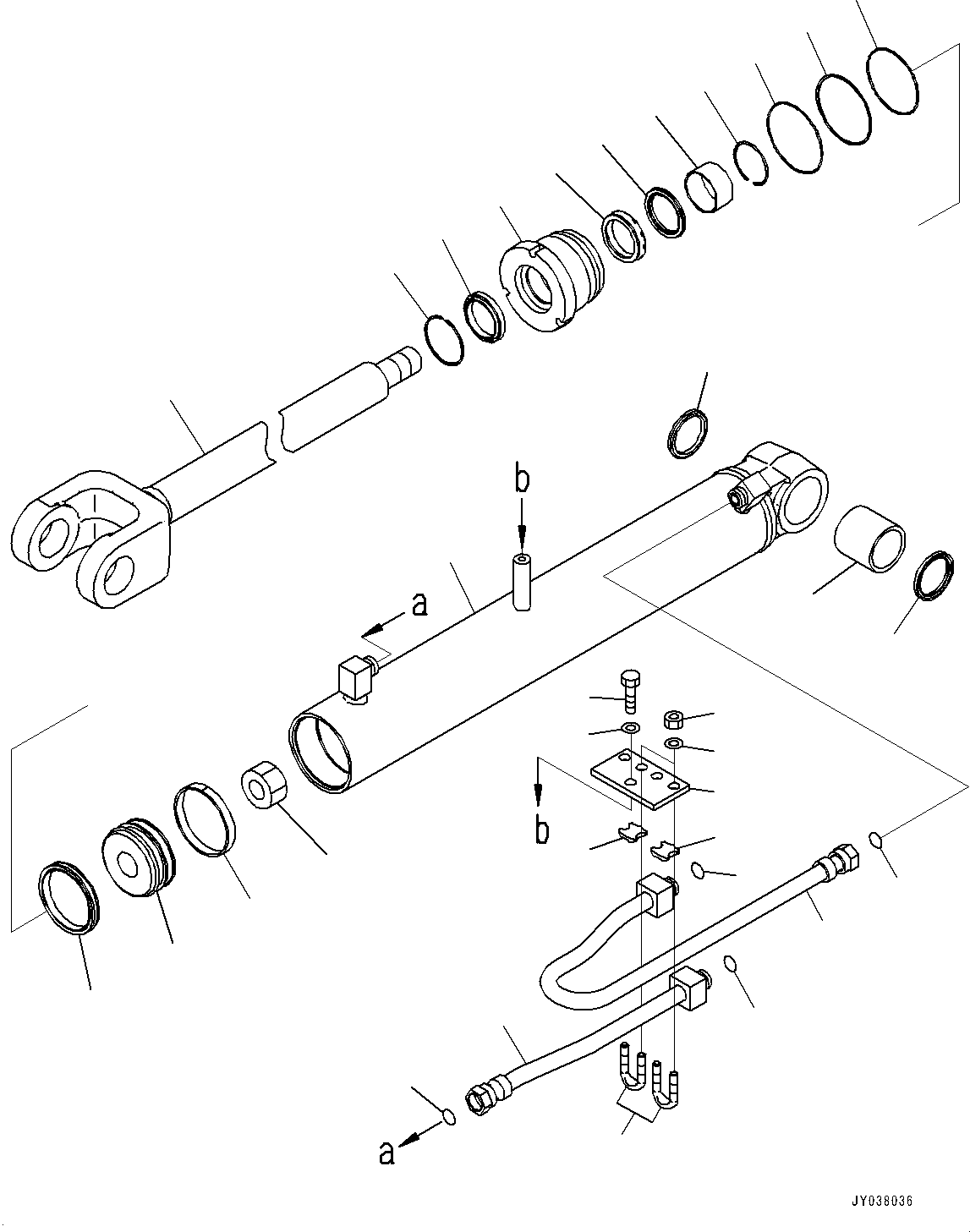 Шток поршня 707-59-55271 KOMATSU