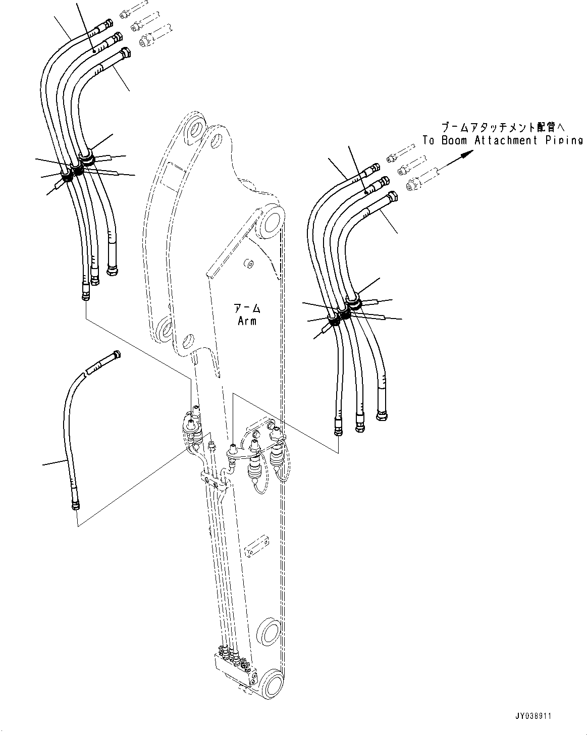 Шланг 22N-973-5080 KOMATSU
