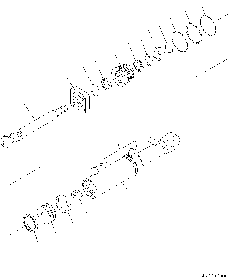 CYLINDER ASS'Y,TILT 707-00-0G012 KOMATSU