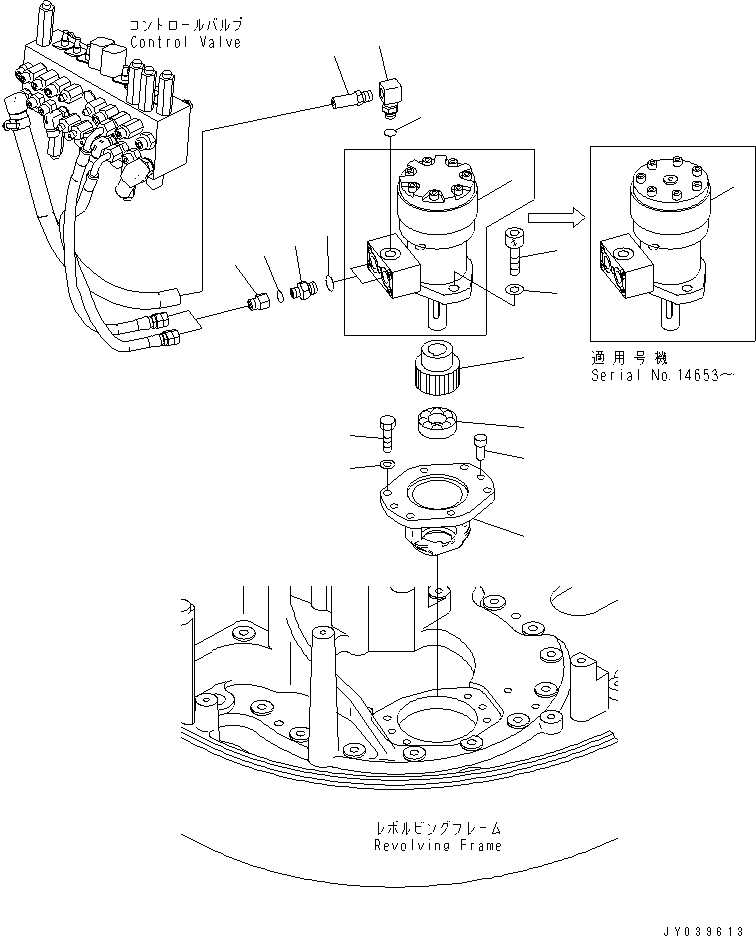 MOTOR ASS'Y,SWING (SEE FIG. Y1640-01A0A) (\0\22J-60-14100) KOMATSU
