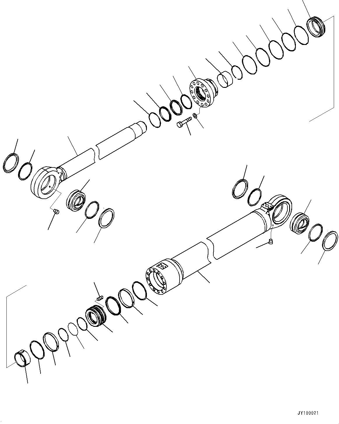Шток поршня 707-58-16290 KOMATSU