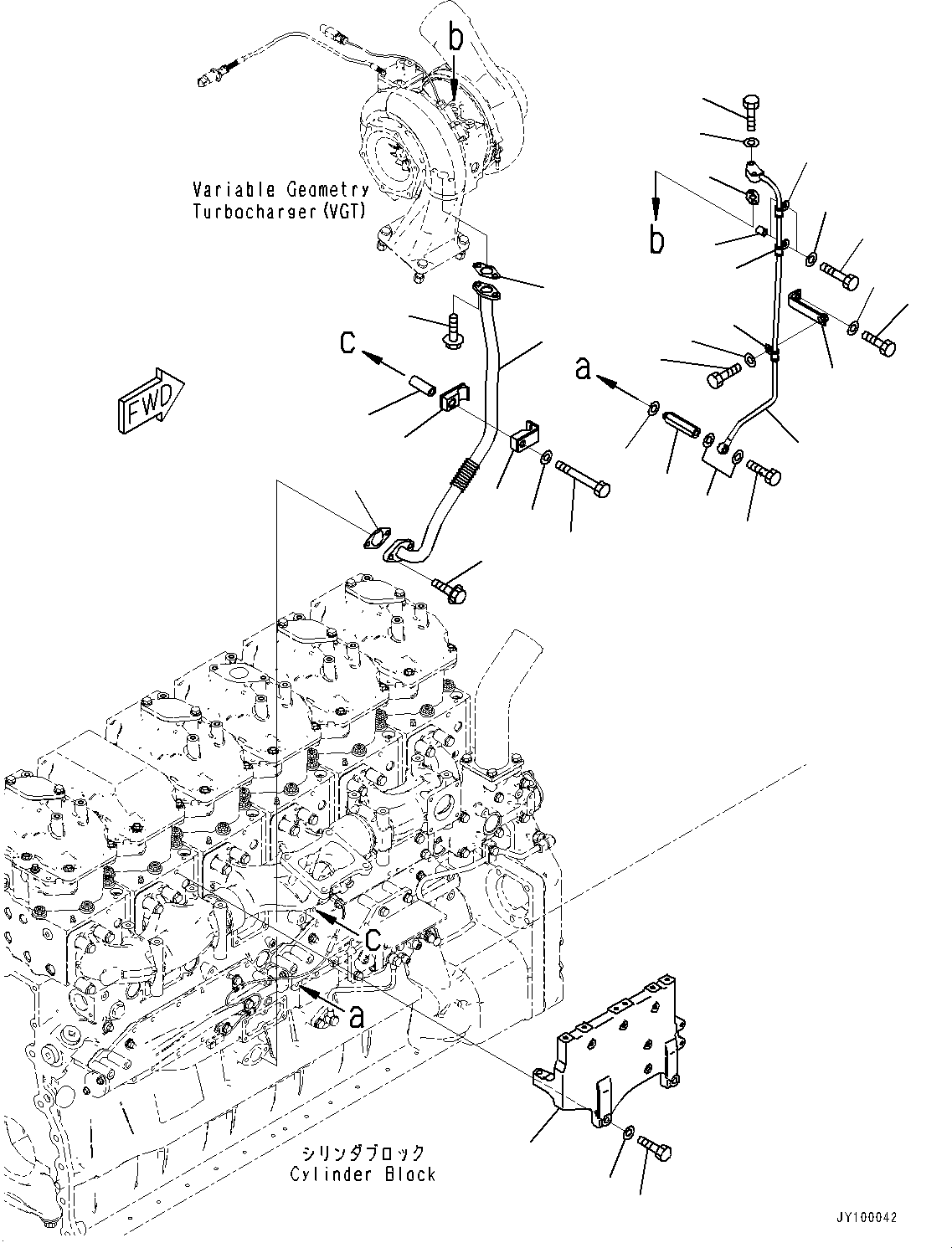 Соединительный штуцер 6162-73-4350 KOMATSU
